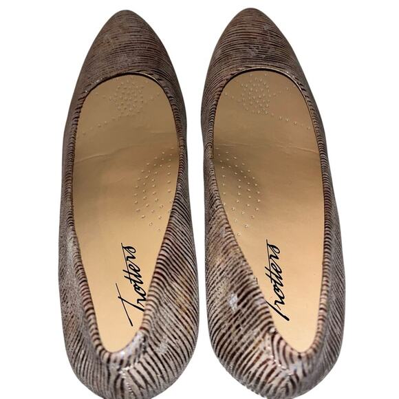 Trotters T1805-289 Multicolor Abstract Stripe Kitten Heel Pumps Size 6.5N - Picture 4 of 8